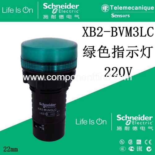 [Original genuine] Schneider indicator XB2BVM3LC green AC220V XB2-BVM3LC