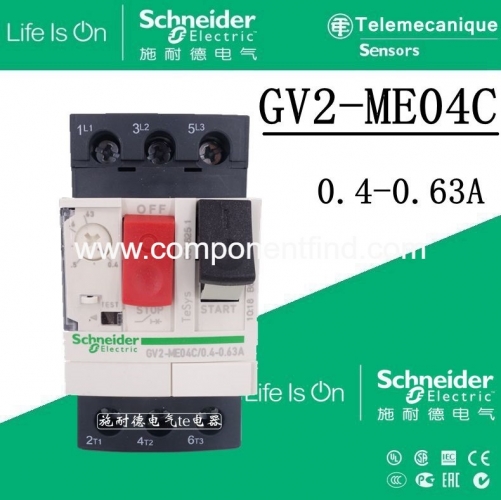 Authentic Schneider Motor Protector GV2-ME04C GV2ME04C 0.4-0.63A
