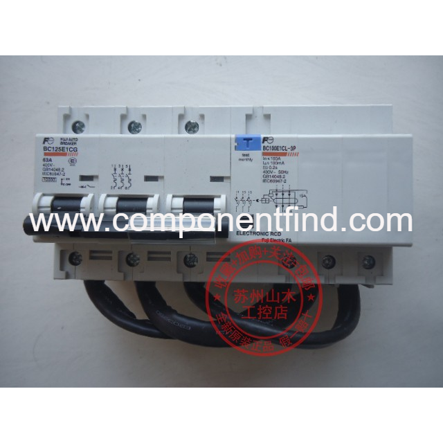 New original authentic Japanese Fuji leakage circuit breaker air switch BC100E1CL-3P063B