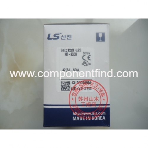 LS produced electric thermal overload relay MT-95/3H 42A current range value 34-50A