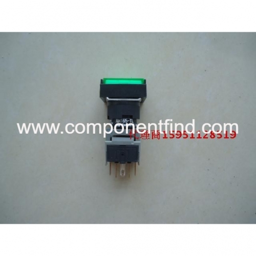 Original genuine Fuji rectangular flat head with light button switch AH165-TLG.R.W.Y11E3 fake one compensation