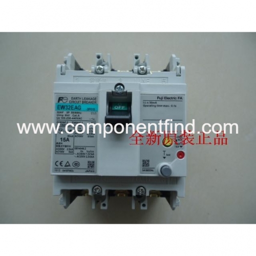 [Take a penalty of ten] 100% authentic Japanese Fuji leakage circuit breaker EW32EAG-3P015B 15A