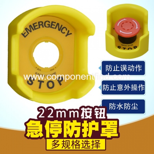 22mm emergency stop button switch protection cover button cover protection seat emergency stop button protection cover w