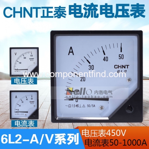 Zhengtai voltmeter pointer AC ammeter straight through 6L2-A 200A300A400A600A150/5A