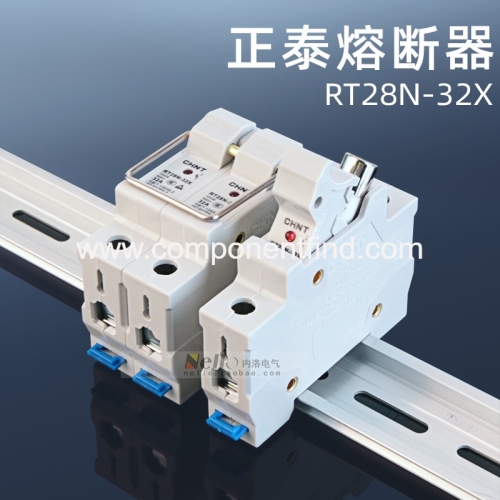 Zhengtai rail fuse base RT28-32X ceramic fuse core 10*38 fuse holder 1P2P3P