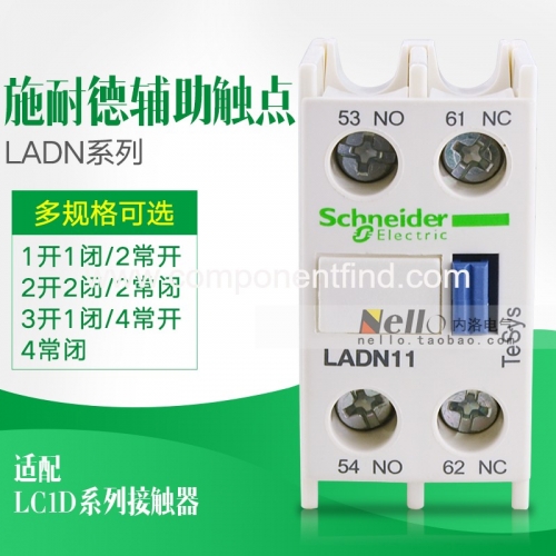 Schneider contactor auxiliary contact LADN11 22 20 02 31 40 04C LAD4RCU LAD9V2