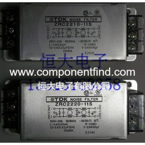 EMI anti-interference filter TDK-LAMBDA ZRC2220-11S new original authentic 20A 250V
