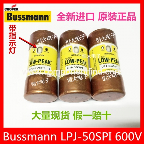 BUSSMANN LPJ-50SPI 50A 600V imported fuse delay fuse with indicator light