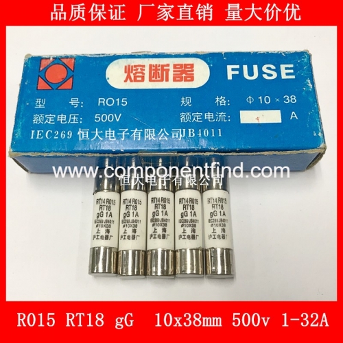10x38MM 500V RT015 AM2 fuse fuse 0.5A 2A 4A 8A 12A 25A