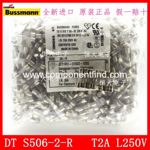 BUSSMANN 5*20MM TD S506-8-R S506-2-R S506-32-R S506-63-R S506-15-R S506-40-R S506-250-R S506-100-R L250V slow melting delay imported fuse