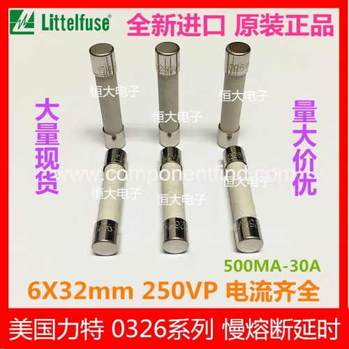 American Lite ceramic fuse tube 6*32MM 15A 250VP 0326015.MXP slow fuse delay