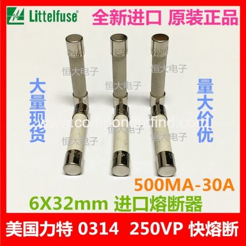The United States imported special ceramic fuse tube 6*32 30A 250V 0314030.MXP fast blow