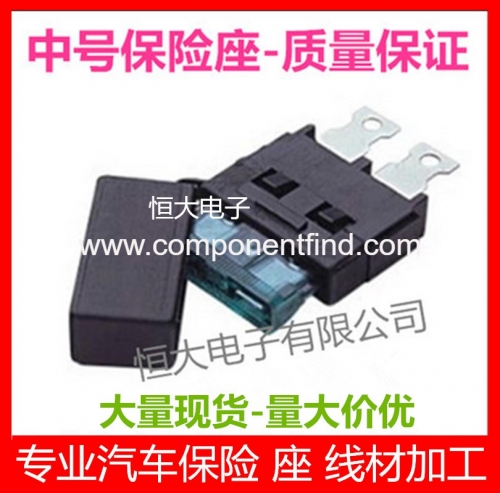 Medium-sized fuse holder Medium-sized car insurance film box PCB panel mount seat