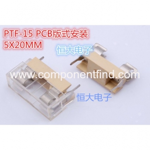 PTF-15 PCB panel type fuse holder 5*20 10A 250V UL VDE certification good quality