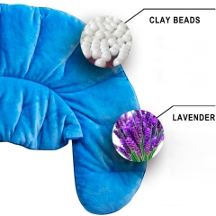 Coussin chauffant micro-ondable pour le cou et l'épaule