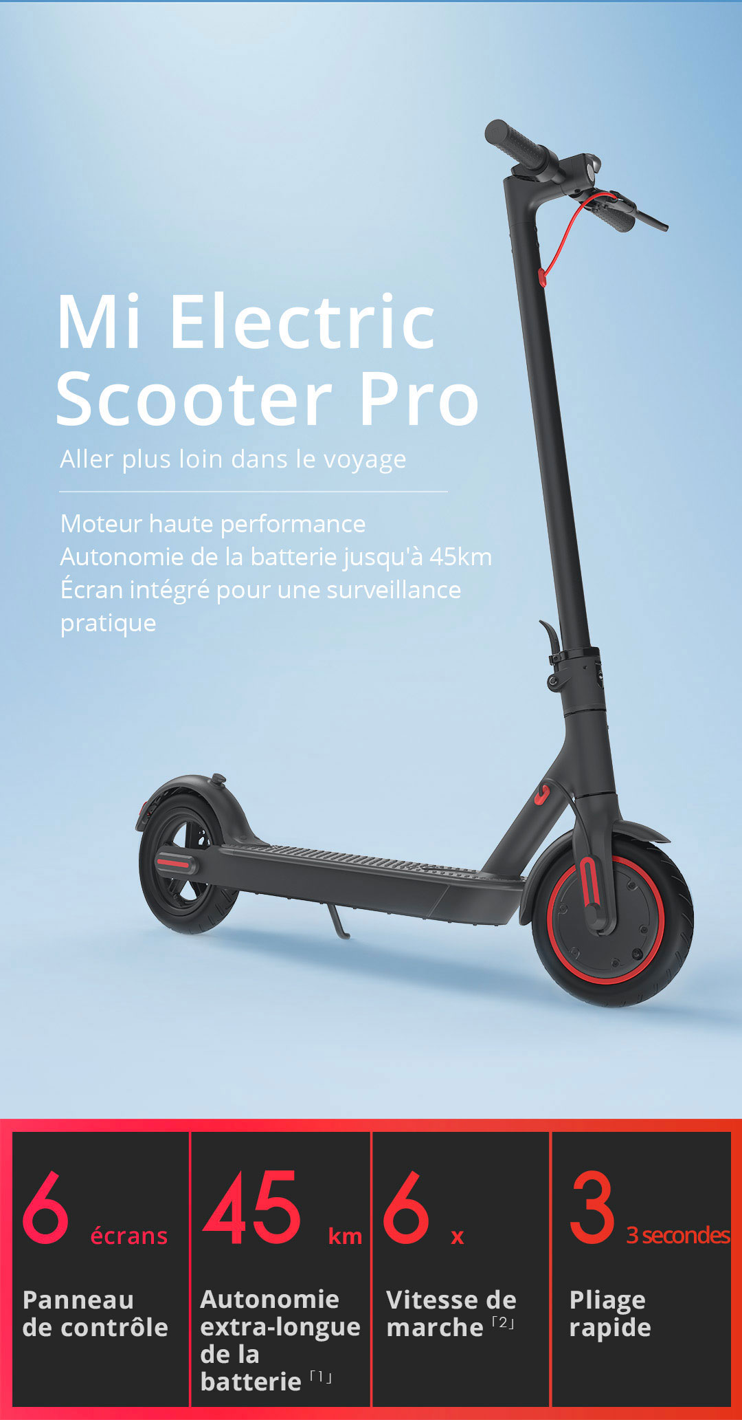 Xiaomi Mi Electric Scooter Pro - Fiche technique 
