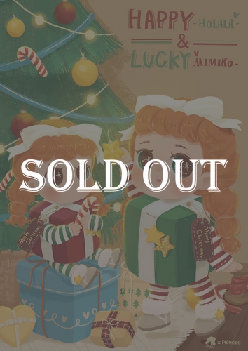2019 Christmas-themed Happy & Lucky limited edition dolls