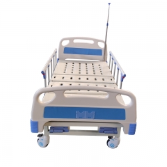 High quality manual two functions hospital bed with pushing bed surface
