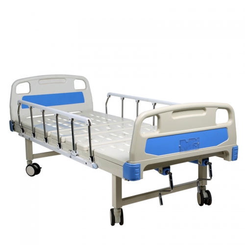 Quality double cranks manual hospital bed with best service