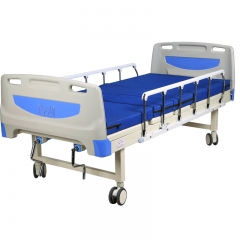 Quality double cranks manual hospital bed with best service