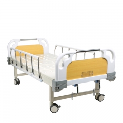 Quality double cranks manual hospital bed with best service