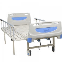 2 Cranks Multifunction Disabled Manual Hospital Bed For Elderly