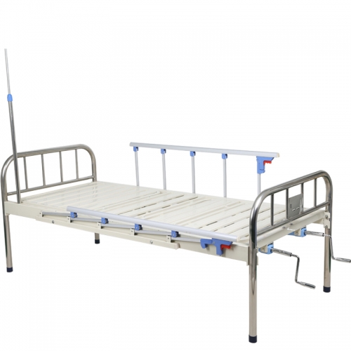 Medical Equipments Cheap Price 2 Cranks Reclining Adjustable Steel Hospital Bed