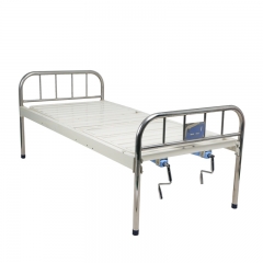 Movable full-fowler bed with stainless steel head boards