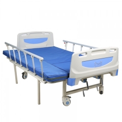 2 Cranks Multifunction Disabled Manual Hospital Bed For Elderly