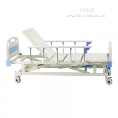 Three function hospital bed with Iv pole