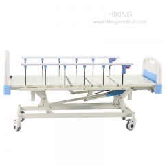 Three function hospital bed with Iv pole