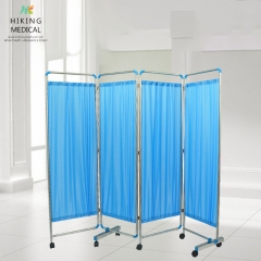 Hospital 3,4 ,5,6fold medical bed room divider/hospital bed partition/bed screen