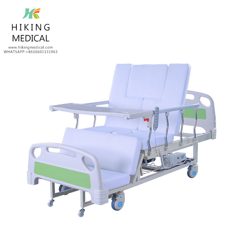 Electric multifunctional nursing turningover bed for the elderly with