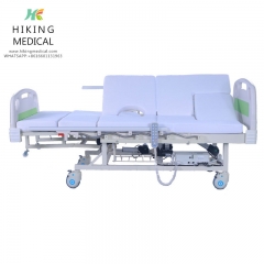 Electric multi-functional nursing turning-over bed for the elderly with bedband and toilet bed for family maintenance