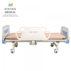 Full Epoxy Powder Coated One Crank Manual Hospital Folding Bed For Patient