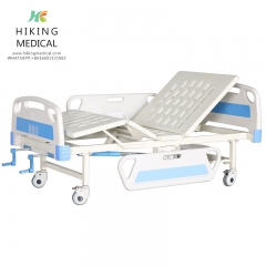 2 Functions patient adjustable Hospital Furniture Medical Equipment two Cranks manual beds for Patient