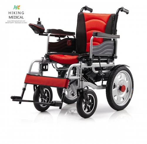 Cheap lightweight folding portable aluminum electric wheelchair