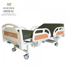 Hot Selling Medical Double Function Manual Hospital Bed for Patients