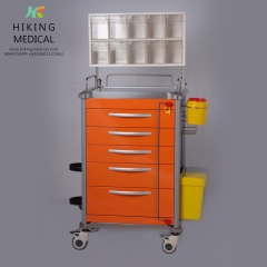 medical equipment supplies hospital trolley anesthesia cart with drawers