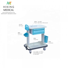 ABS plastic hospital medical treatment trolley cart for price