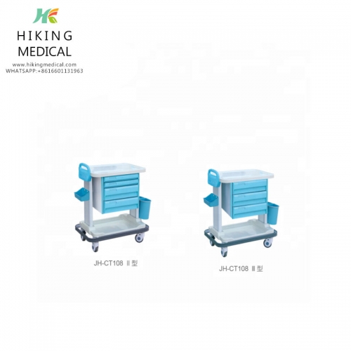 ABS plastic hospital medical treatment trolley cart for price
