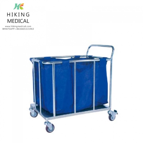 HK-WT04Hospital ABS plastic waste collecting trolley for factory in china
