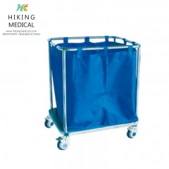 HK-WT03Hospital ABS plastic waste collecting trolley for factory in china