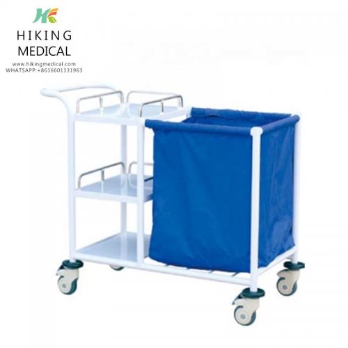 HK-LCT01 Hospital ABS plastic waste collecting trolley for factory in china
