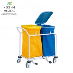 HK-WT02Hospital ABS plastic waste collecting trolley for factory in china