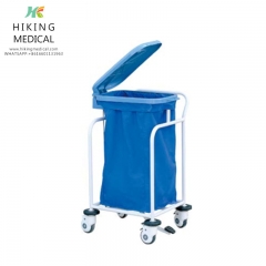 HK-WT01Hospital ABS plastic waste collecting trolley for factory in china