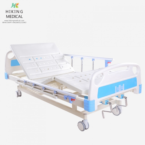 Two functions manual care bed with cranks