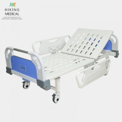 One function manual different types of foldable adjustable healthcare semi-flower hospital patient bed parts