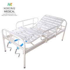 2 Cranks Manual Hospital Medical Antique White Iron Bed