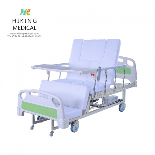 Handicap Automatic Electric Nursing Home Care Bed With Commode